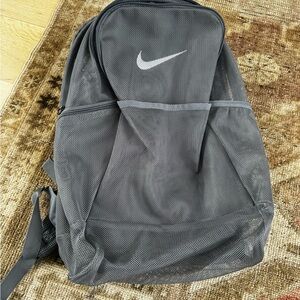 Nike Grey Mesh Backpack
